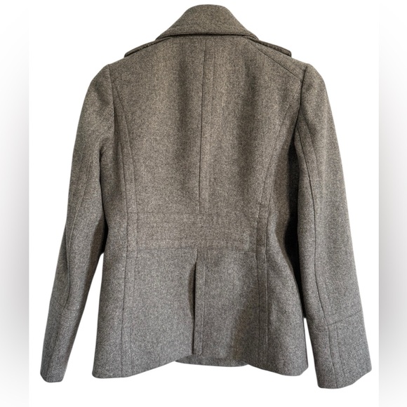 J. Crew Vintage 100% Wool Peacoat Grey Double Breasted Jacket Sz XS Style 85693 - Picture 5 of 16